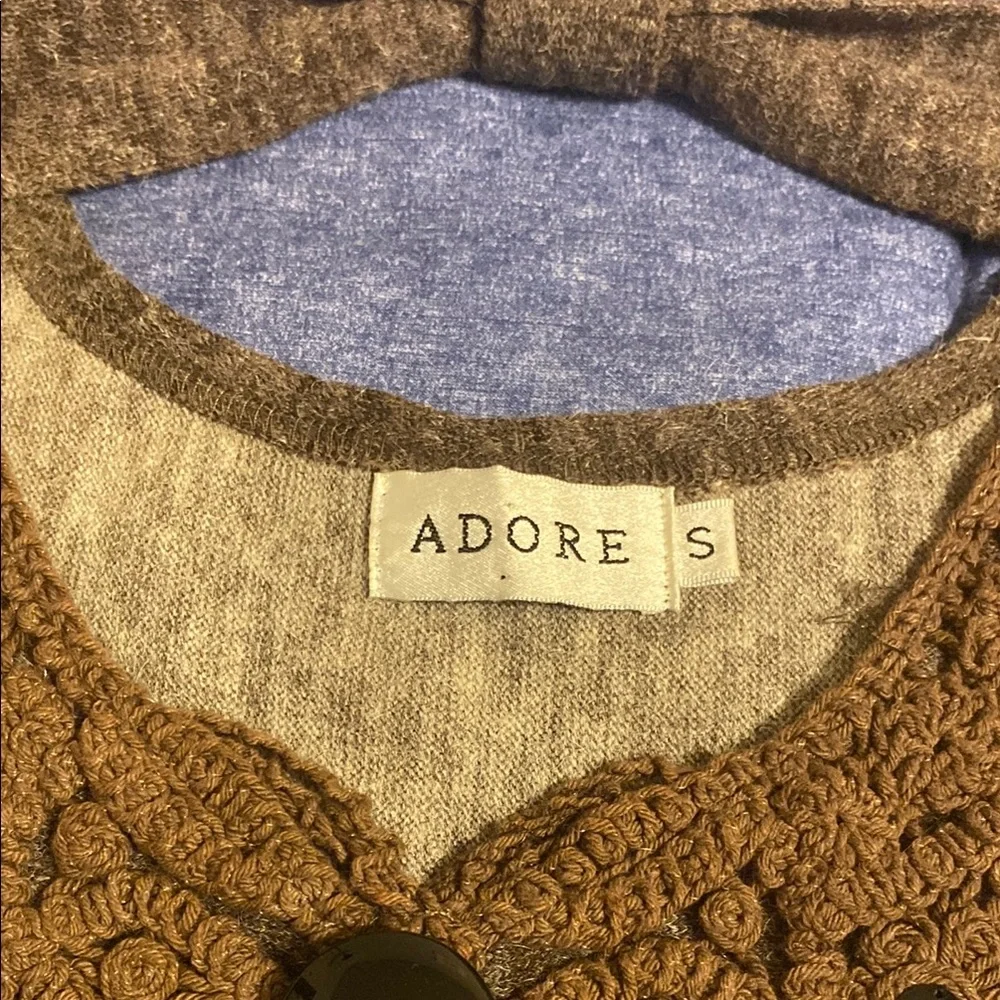 Adore Brown Dress with Colorful Butterfly Pattern - Picture 7 of 9